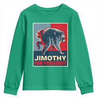 Jimothy For President Parody Youth Sweatshirt Hope Style Viral Seattle Raccoon Graphic