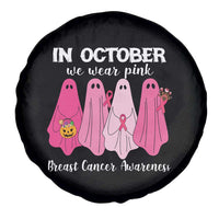 Breast Cancer Boo Sheet Spare Tire Cover In October We Wear Pink Ribbon Support Breast Cancer Warrior