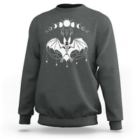 Halloween Bat Sweatshirt Stay Spooky Witchy Celestial Dark Academia - Wonder Print Shop