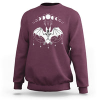 Halloween Bat Sweatshirt Stay Spooky Witchy Celestial Dark Academia - Wonder Print Shop