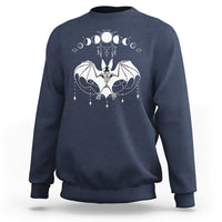 Halloween Bat Sweatshirt Stay Spooky Witchy Celestial Dark Academia - Wonder Print Shop