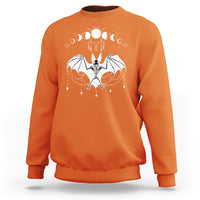 Halloween Bat Sweatshirt Stay Spooky Witchy Celestial Dark Academia - Wonder Print Shop