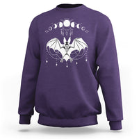 Halloween Bat Sweatshirt Stay Spooky Witchy Celestial Dark Academia - Wonder Print Shop