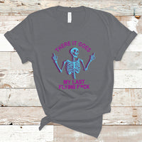 Funny Skeleton T Shirt There It Goes My Last Flying F*ck Middle Finger Sarcastic - Wonder Print Shop