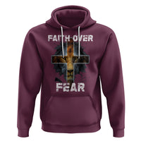 Christian Hoodie Faith Over Fear - Wonder Print Shop