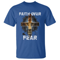 Christian T Shirt Faith Over Fear - Wonder Print Shop