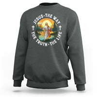 Jesus Sweatshirt The Way The Truth The Life - Wonder Print Shop