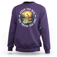Jesus Sweatshirt The Way The Truth The Life - Wonder Print Shop