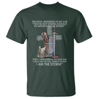 Christian Faith T Shirt The Devil Whispered I Whispered Back I Am The Storm - Wonder Print Shop