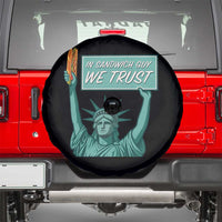 In Sandwich Guy We Trust Spare Tire Cover Funny Liberty with Baguette Parody Graphic Political Satire - Wonder Print Shop