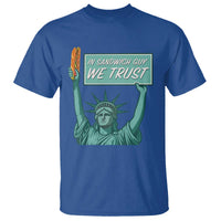 In Sandwich Guy We Trust T Shirt Funny Liberty with Baguette Parody Graphic Political Satire - Wonder Print Shop