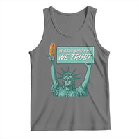 In Sandwich Guy We Trust Tank Top Funny Liberty with Baguette Parody Graphic Political Satire - Wonder Print Shop