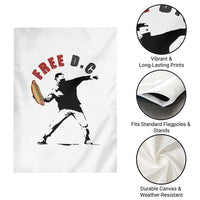 Free DC Sandwich Toss Garden Flag Washington DC Political Satire - Wonder Print Shop