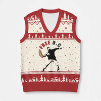 Free DC Sandwich Toss V-Neck Knit Sweater Vest Washington DC Political Satire - Wonder Print Shop