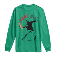 Free DC Sandwich Toss Long Sleeve Shirt Washington DC Political Satire - Wonder Print Shop