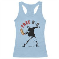 Free DC Sandwich Toss Racerback Tank Top Washington DC Political Satire - Wonder Print Shop