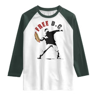 Free DC Sandwich Toss Raglan Shirt Washington DC Political Satire - Wonder Print Shop