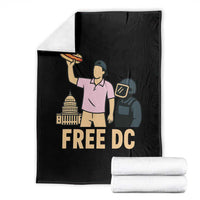 Free DC Sandwich Guy Throw Blanket Washington DC Pride Political Satire - Wonder Print Shop