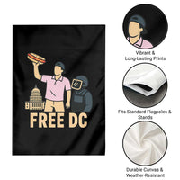 Free DC Sandwich Guy Garden Flag Washington DC Pride Political Satire - Wonder Print Shop