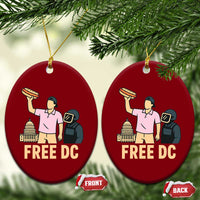 Free DC Sandwich Guy Ceramic Ornament Washington DC Pride Political Satire - Wonder Print Shop