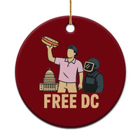 Free DC Sandwich Guy Ceramic Ornament Washington DC Pride Political Satire - Wonder Print Shop