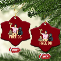 Free DC Sandwich Guy Ceramic Ornament Washington DC Pride Political Satire - Wonder Print Shop