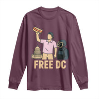 Free DC Sandwich Guy Long Sleeve Shirt Washington DC Pride Political Satire - Wonder Print Shop