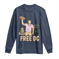Free DC Sandwich Guy Long Sleeve Shirt Washington DC Pride Political Satire - Wonder Print Shop