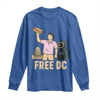 Free DC Sandwich Guy Long Sleeve Shirt Washington DC Pride Political Satire - Wonder Print Shop