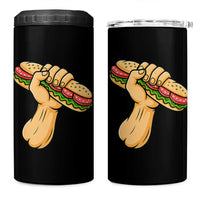 Sandwich Power Fist 4 in 1 Can Cooler Tumbler Sarcastic Food Revolution Political Satire - Wonder Print Shop