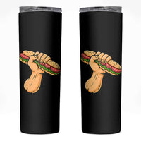 Sandwich Power Fist Skinny Tumbler Sarcastic Food Revolution Political Satire - Wonder Print Shop