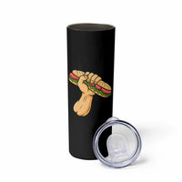 Sandwich Power Fist Skinny Tumbler Sarcastic Food Revolution Political Satire - Wonder Print Shop