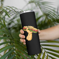 Sandwich Power Fist Skinny Tumbler Sarcastic Food Revolution Political Satire - Wonder Print Shop