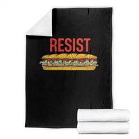 Resist Sandwich Throw Blanket Sarcastic Food Revolution Political Satire - Wonder Print Shop