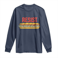 Sandwich Power Fist Long Sleeve Shirt Sarcastic Food Revolution Political Satire - Wonder Print Shop