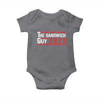 The Sandwich Guy for President 2028 Baby Onesie Funny Patriotic Campaign Parody - Wonder Print Shop