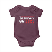 The Sandwich Guy for President 2028 Baby Onesie Funny Patriotic Campaign Parody - Wonder Print Shop