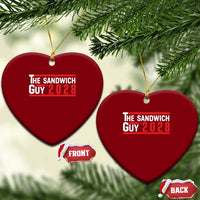 The Sandwich Guy 2028 Ceramic Ornament Political Parody - Wonder Print Shop