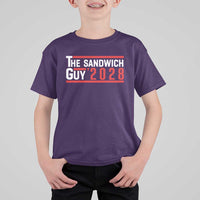 The Sandwich Guy for President 2028 T Shirt For Kid Funny Patriotic Campaign Parody - Wonder Print Shop
