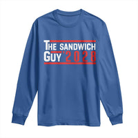 The Sandwich Guy for President 2028 Long Sleeve Shirt Funny Patriotic Campaign Parody - Wonder Print Shop