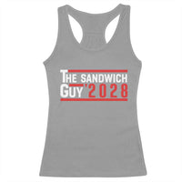 The Sandwich Guy for President 2028 Racerback Tank Top Funny Patriotic Campaign Parody - Wonder Print Shop