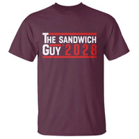 The Sandwich Guy for President 2028 T Shirt Funny Patriotic Campaign Parody - Wonder Print Shop