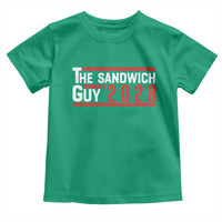 The Sandwich Guy for President 2028 Toddler T Shirt Funny Patriotic Campaign Parody - Wonder Print Shop