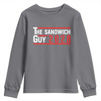 The Sandwich Guy for President 2028 Youth Sweatshirt Funny Patriotic Campaign Parody - Wonder Print Shop
