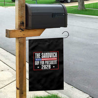 The Sandwich Guy for President 2028 Garden Flag Funny Patriotic Campaign Parody - Wonder Print Shop