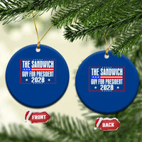 The Sandwich Guy for President 2028 Ceramic Ornament Funny Patriotic Campaign Parody - Wonder Print Shop