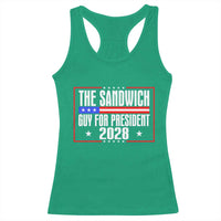 The Sandwich Guy 2028 Racerback Tank Top Political Parody - Wonder Print Shop