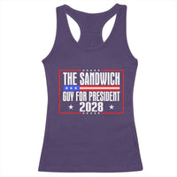 The Sandwich Guy 2028 Racerback Tank Top Political Parody - Wonder Print Shop