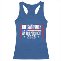The Sandwich Guy 2028 Racerback Tank Top Political Parody - Wonder Print Shop