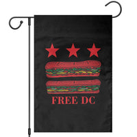 Free DC Funny Flag Parody Garden Flag Washington DC with Baguette Sandwich Twist - Wonder Print Shop